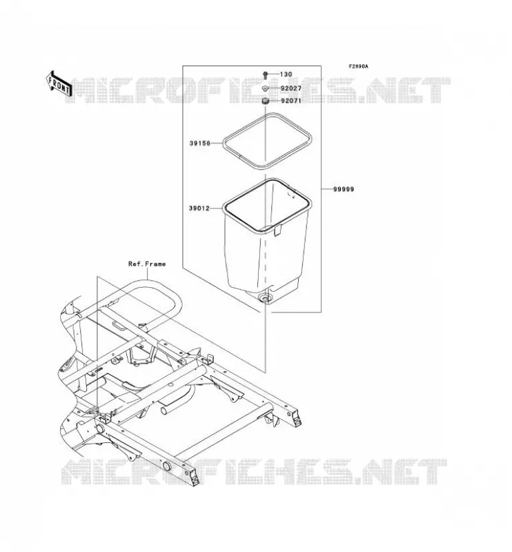 PIECE EN OPTION(CADRE) Kawasaki SSV 400 2007 MULE 610 4X4  KAF400A7F