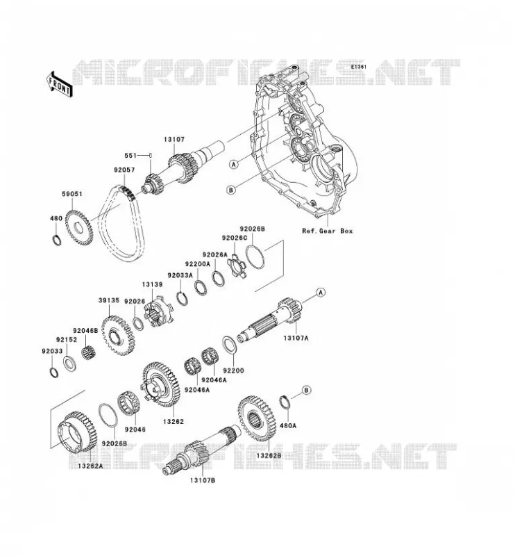 TRANSMISSION Kawasaki SSV 400 2008 MULE 610 4X4  KAF400A8F