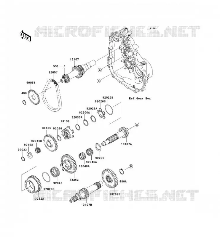 TRANSMISSION Kawasaki SSV 400 2009 MULE 610 4X4  KAF400A9F