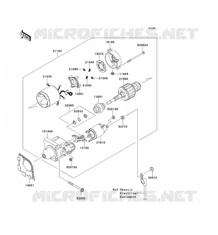 D&Eacute;MARREUR Kawasaki SSV 400 2013 MULE 610 4X4  KAF400ADF