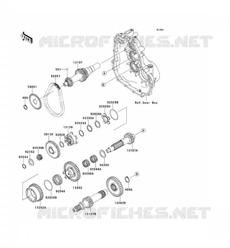 TRANSMISSION Kawasaki SSV 400 2014 MULE 610 4X4  KAF400AEF