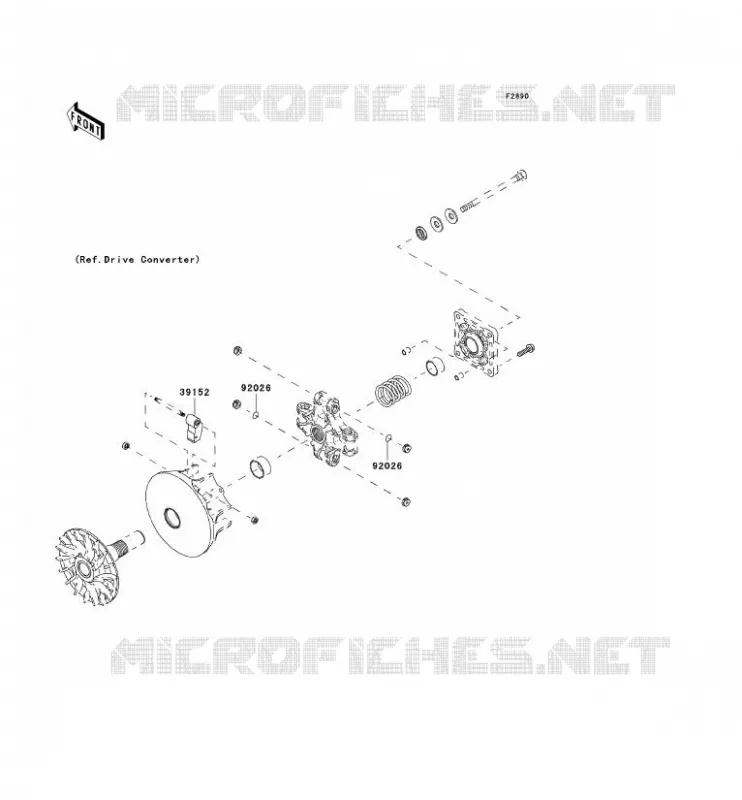 PIECE EN OPTION(MOTEUR) Kawasaki SSV 400 2009 MULE 600  KAF400B9F
