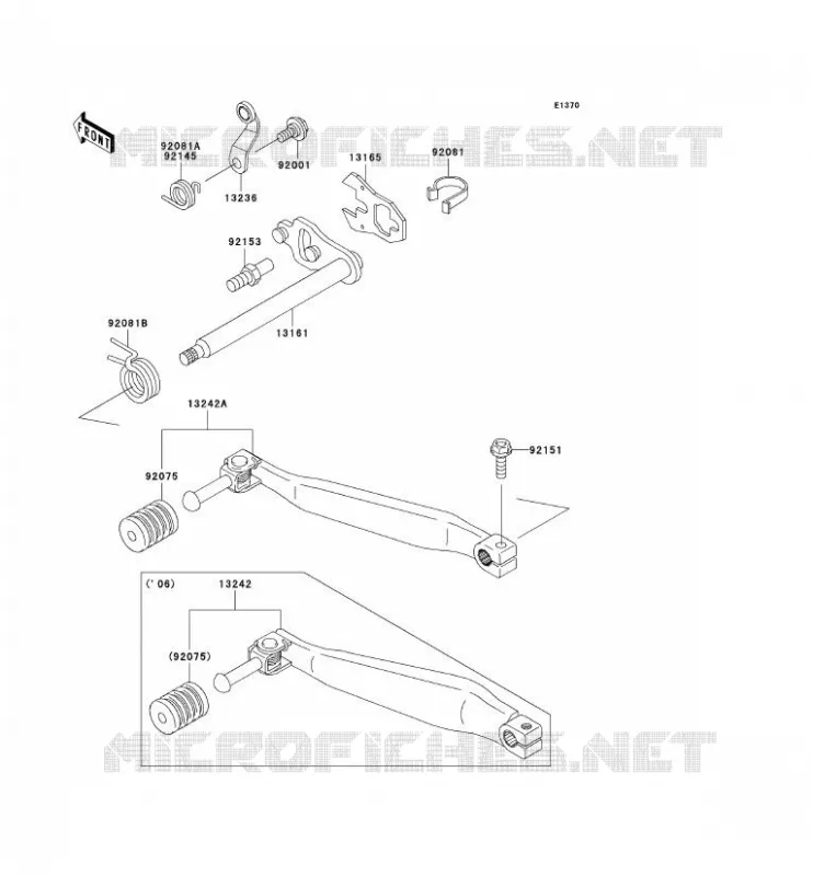SELECTEUR Kawasaki SSV 400 2011 MULE 600  KAF400BBF