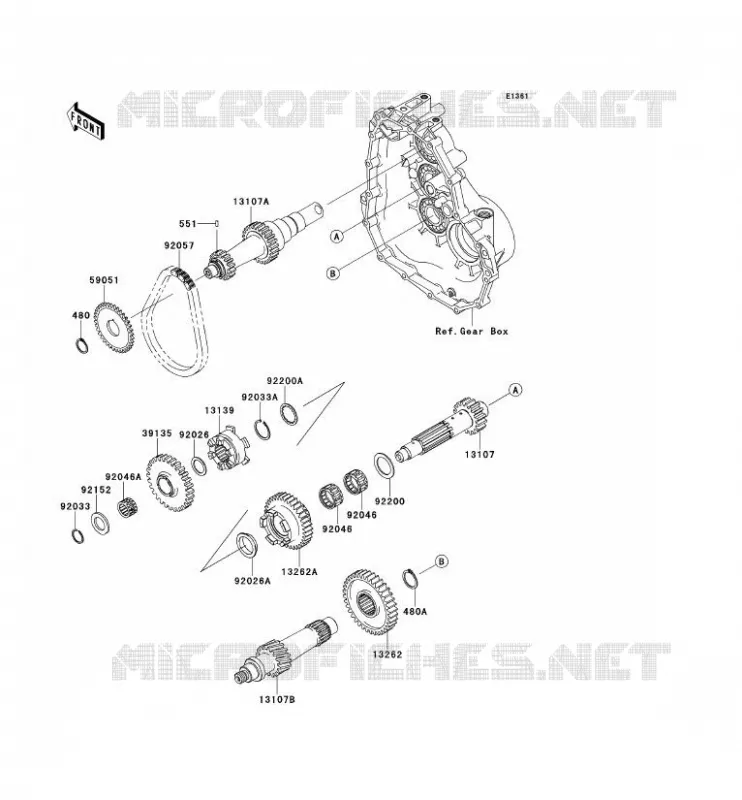 TRANSMISSION Kawasaki SSV 400 2012 MULE 600  KAF400BCF