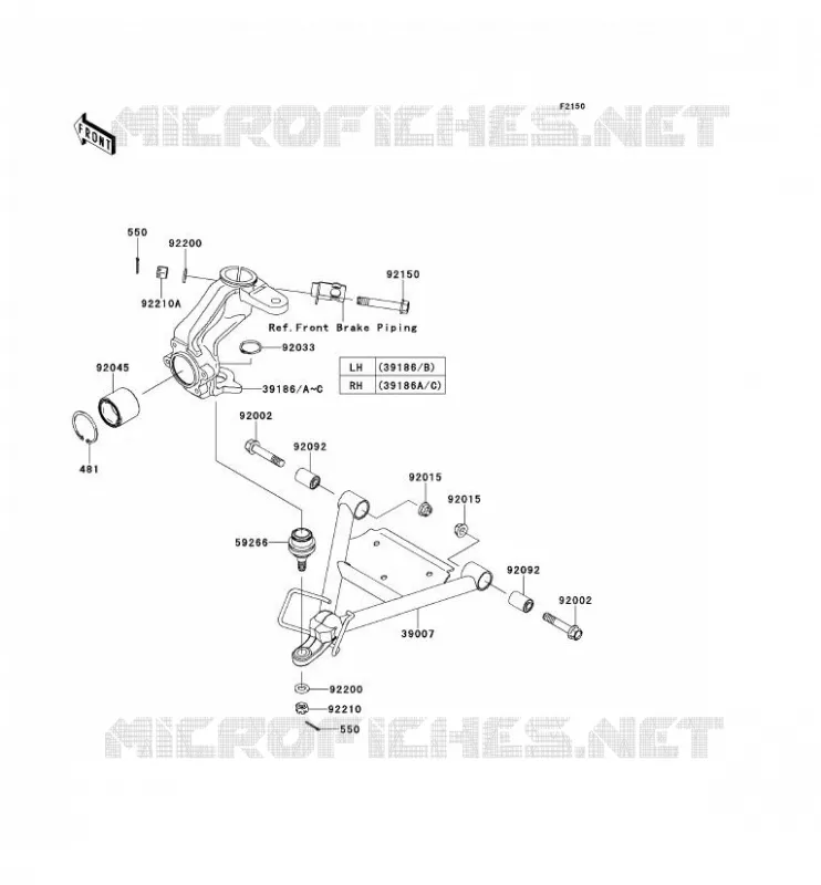 SUSPENSION Kawasaki SSV 400 2012 MULE 600  KAF400BCF