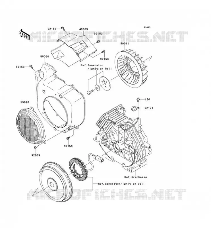 REFROIDISSEMENT Kawasaki SSV 400 2013 MULE 600  KAF400BDF