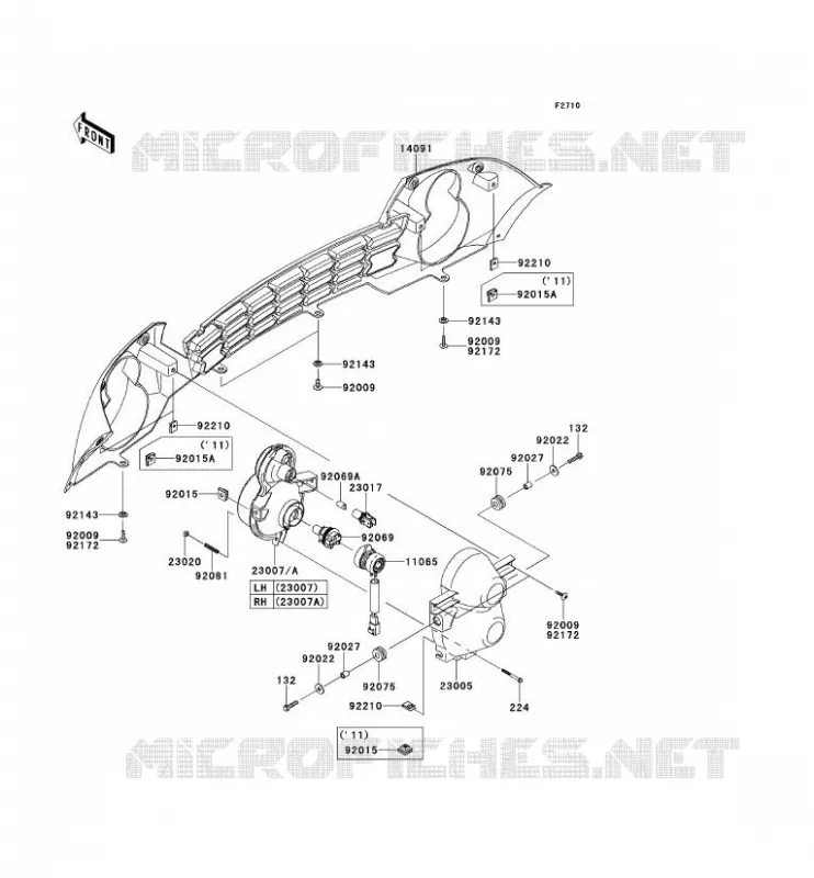 OPTIQUE(S) Kawasaki SSV 400 2014 MULE 600  KAF400BEF