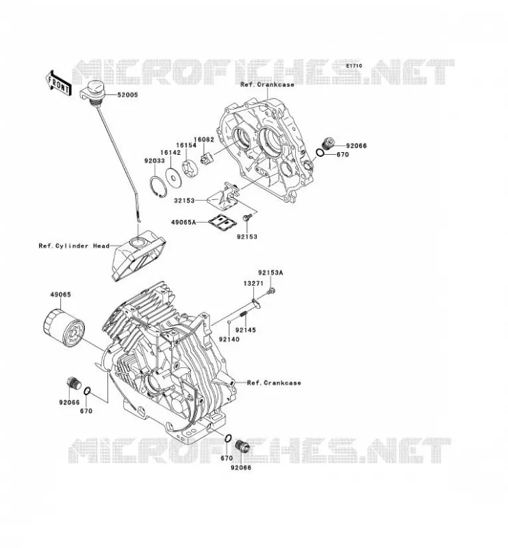POMPE A HUILE Kawasaki SSV 400 2015 MULE 600  KAF400BFF