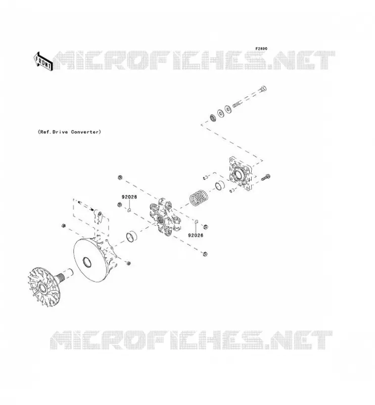PIECE EN OPTION(MOTEUR) Kawasaki SSV 400 2014 MULE 610 4X4 XC  KAF400DEF