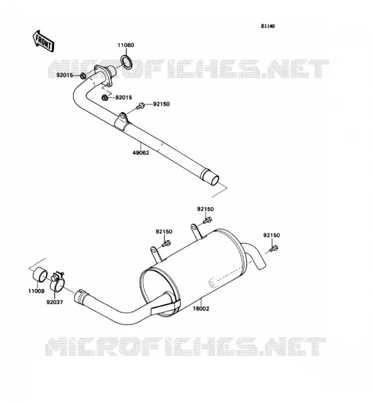 &Eacute;CHAPPEMENT Kawasaki SSV 540 no_year MULE 2020  KAF540-D1