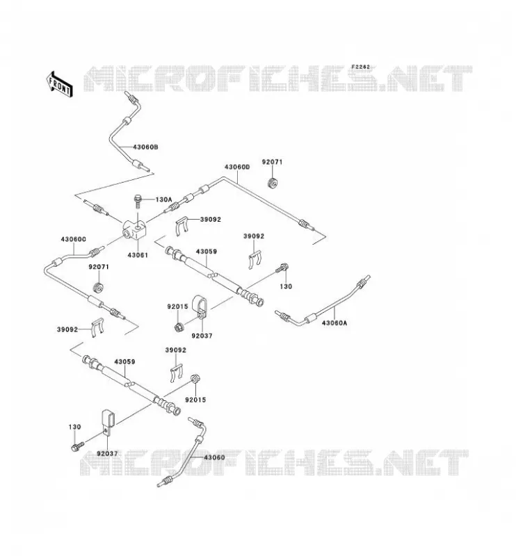 DURITE DE FREIN Kawasaki SSV 620 no_year MULE 2510  KAF620-A1