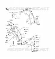 GARDE BOUE AVANT pour Kawasaki MULE 2510