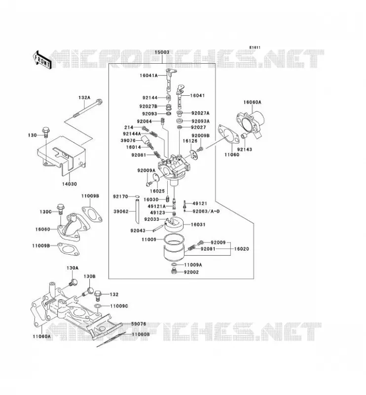 CARBURATEUR Kawasaki SSV 620 no_year MULE 2510  KAF620-A6