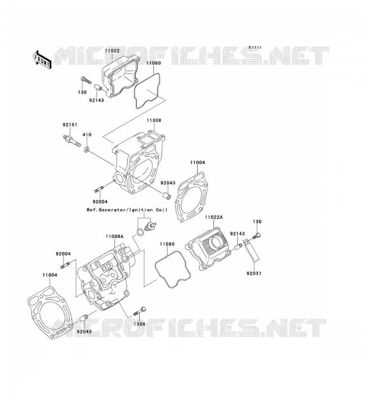 CULASSE Kawasaki SSV 620 no_year MULE 2510  KAF620-A6