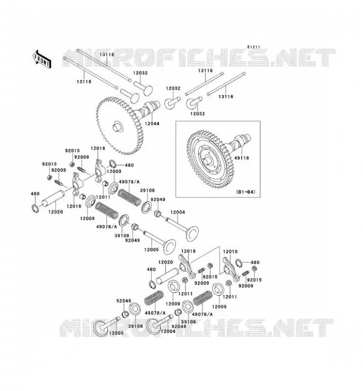 SOUPAPE/ARBRE A CAME Kawasaki SSV 620 no_year MULE 2520  KAF620-B2
