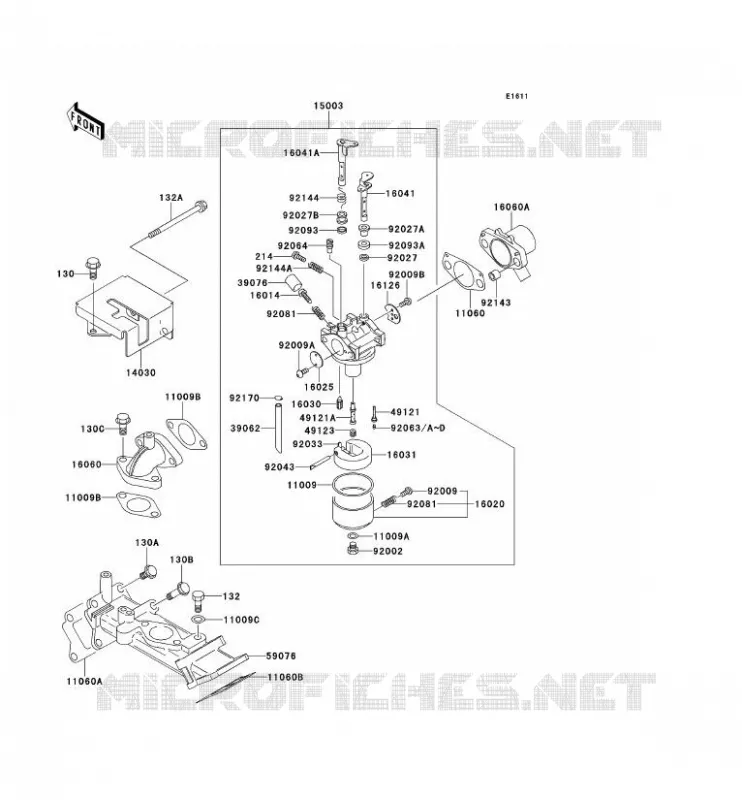 CARBURATEUR Kawasaki SSV 620 no_year MULE 2520  KAF620-B6