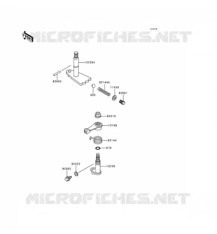 SELECTEUR Kawasaki SSV 620 1996 MULE 2500  KAF620-C2