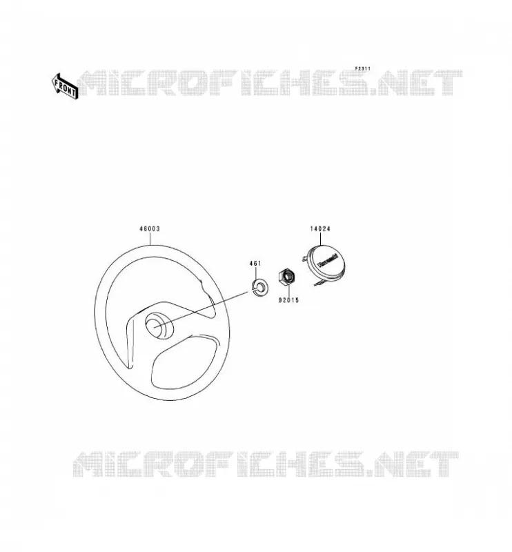 GUIDON Kawasaki SSV 620 1998 MULE 2500  KAF620-C4