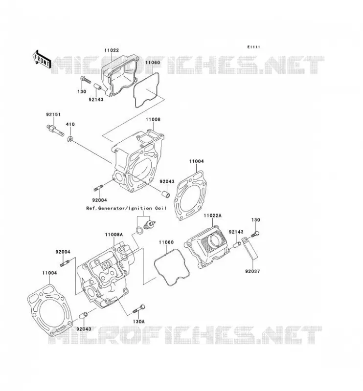 CULASSE Kawasaki SSV 620 no_year MULE 2500  KAF620-C6
