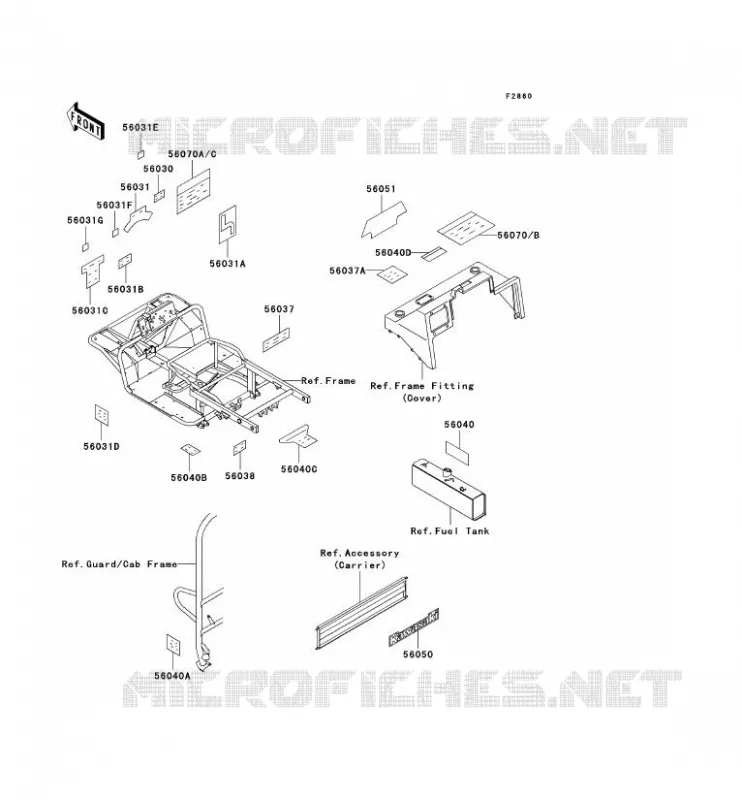 LABEL Kawasaki SSV 620 no_year MULE 2500E  KAF620-D1