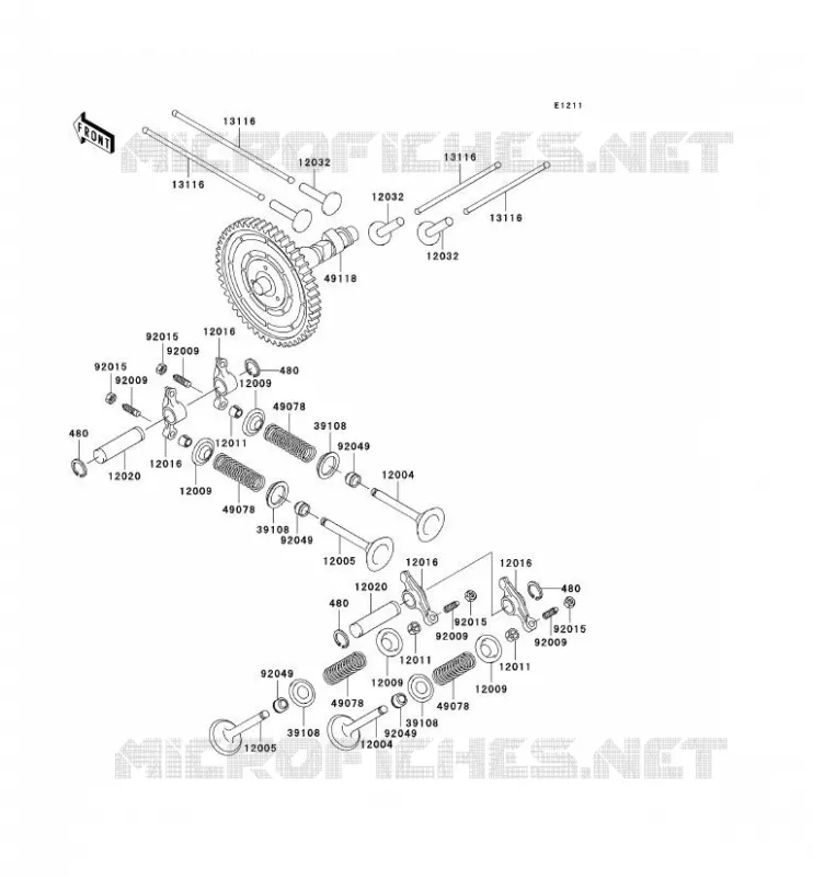 SOUPAPE/ARBRE A CAME Kawasaki SSV 620 no_year MULE 2500E  KAF620-D1