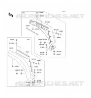 GARDE BOUE AVANT pour Kawasaki MULE 3010 4X4