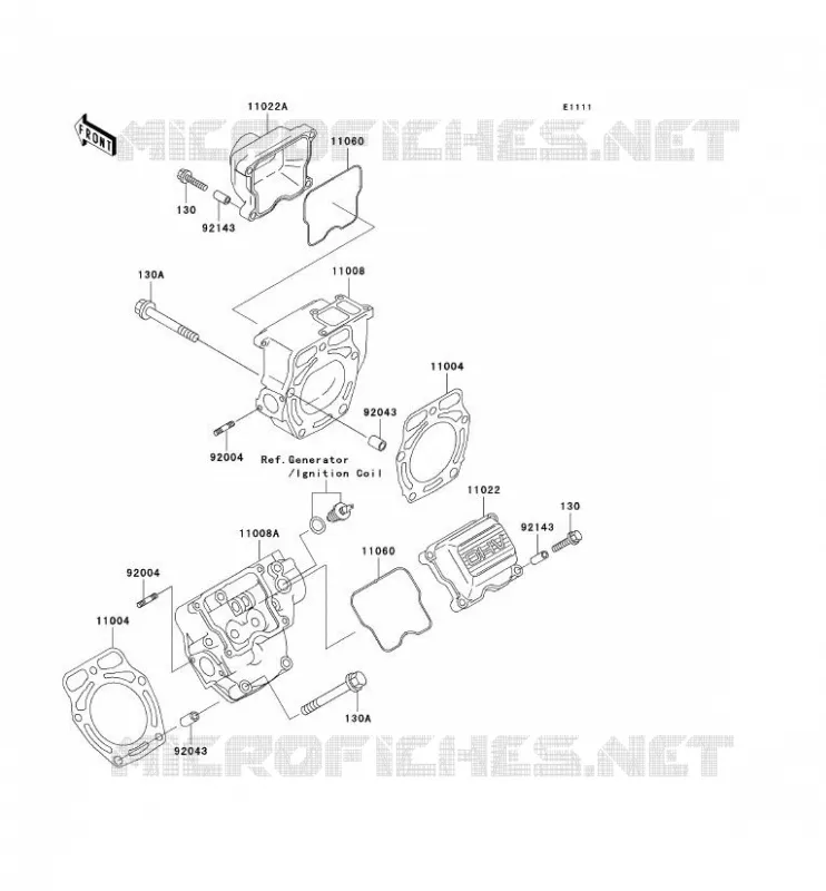 CULASSE Kawasaki SSV 620 no_year MULE 3010 4X4  KAF620-E1