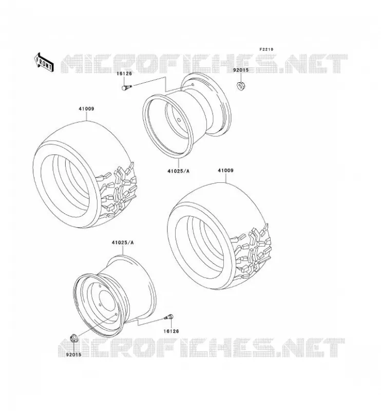 PNEUS Kawasaki SSV 620 2002 MULE 3010 4X4  KAF620-E2
