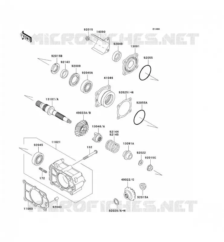 CARDAN Kawasaki SSV 620 2003 MULE 3010 4X4  KAF620-E3