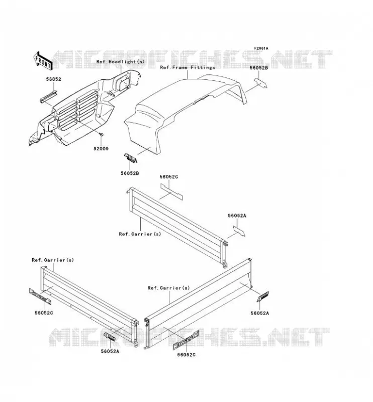STICKER Kawasaki SSV 620 2004 MULE 3010 4X4  KAF620-E4