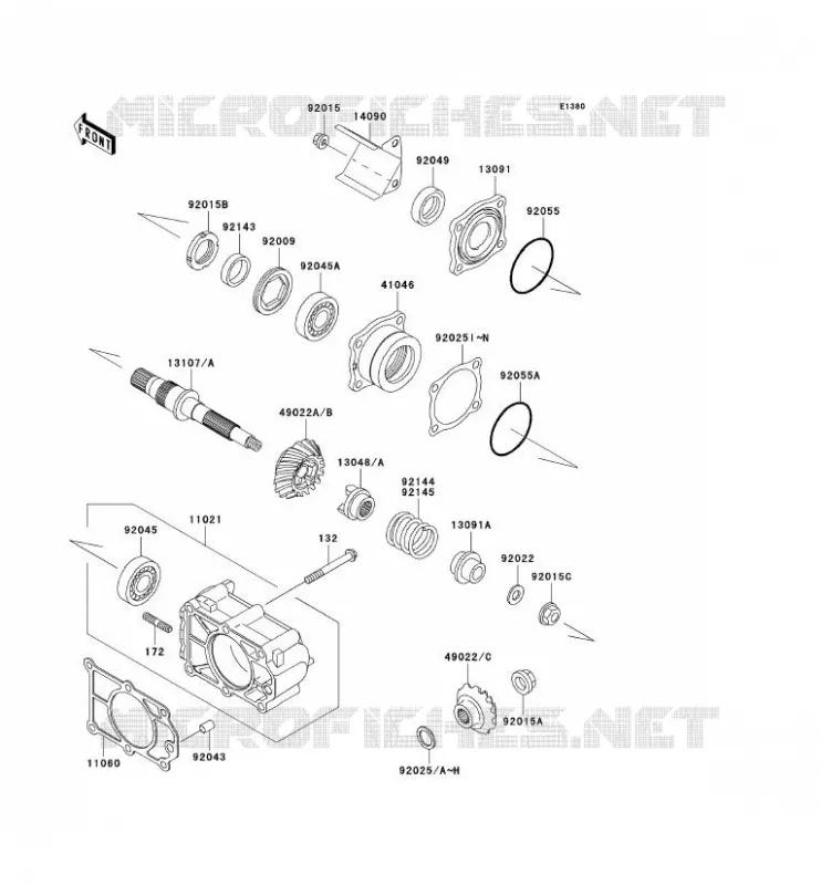 CARDAN Kawasaki SSV 620 2005 MULE 3010 4X4  KAF620-E5
