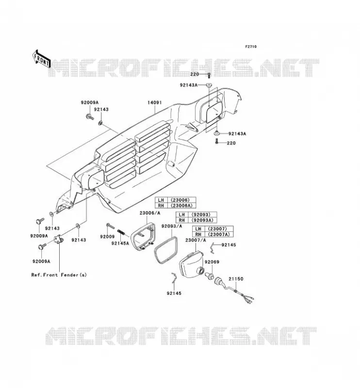 OPTIQUE(S) Kawasaki SSV 620 2006 MULE 3010 4X4  KAF620E6F