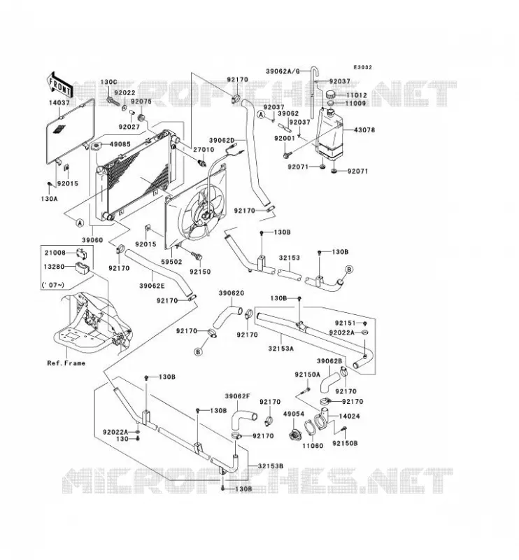 RADIATEUR Kawasaki SSV 620 2006 MULE 3010 4X4  KAF620E6F