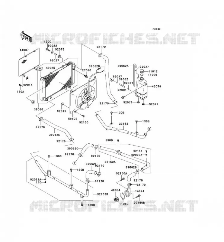 RADIATEUR Kawasaki SSV 620 no_year MULE 3020  KAF620-F1