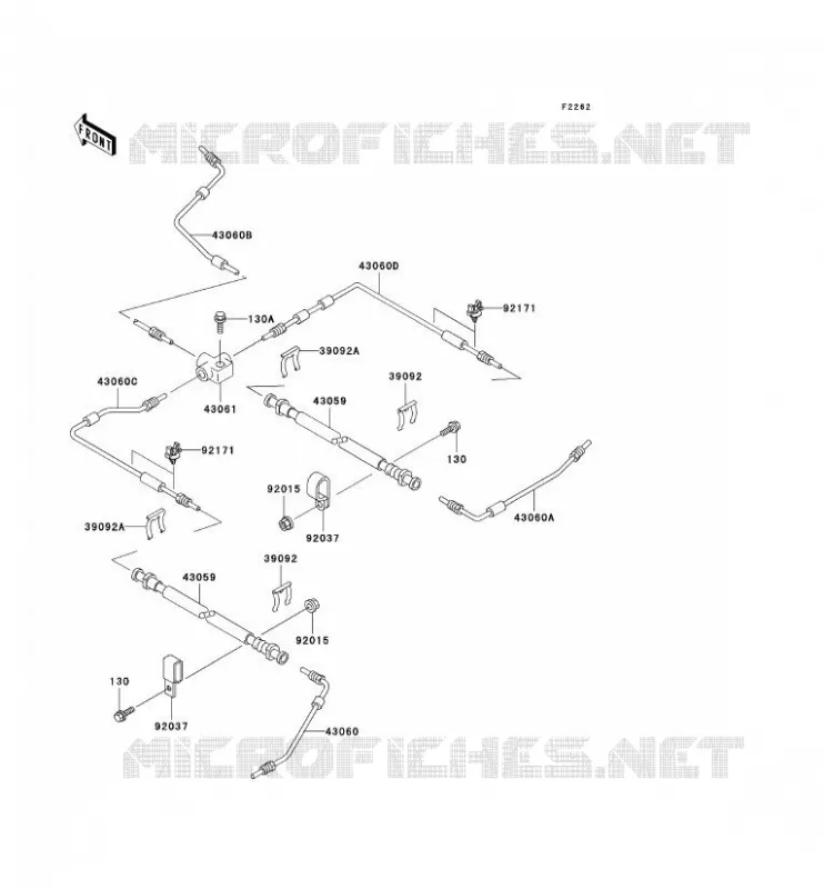 DURITE DE FREIN Kawasaki SSV 620 no_year MULE 3020  KAF620-F2
