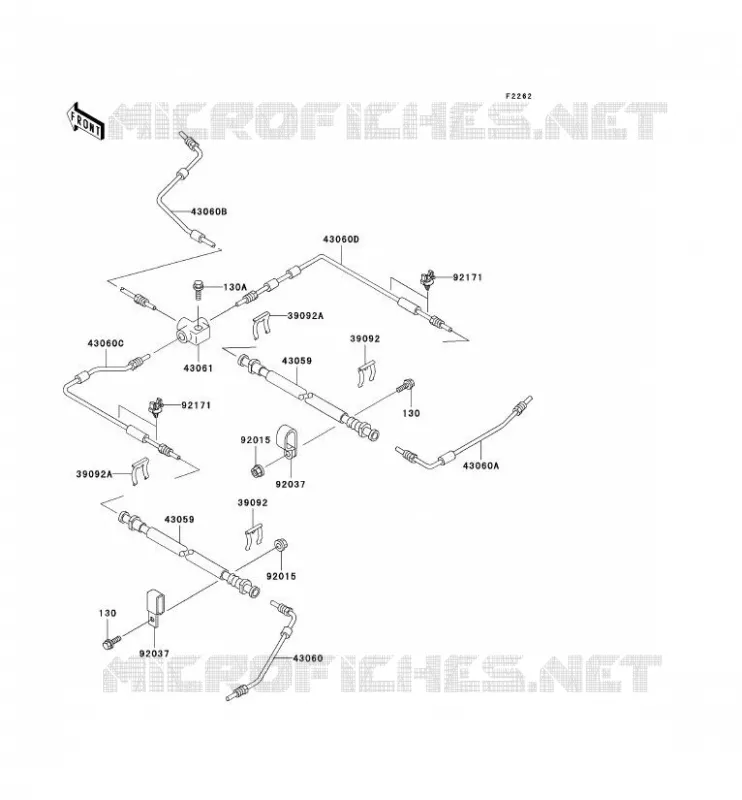 DURITE DE FREIN Kawasaki SSV 620 2001 MULE 3000  KAF620-G1
