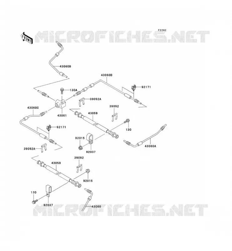 DURITE DE FREIN Kawasaki SSV 620 no_year MULE 3000  KAF620-G1
