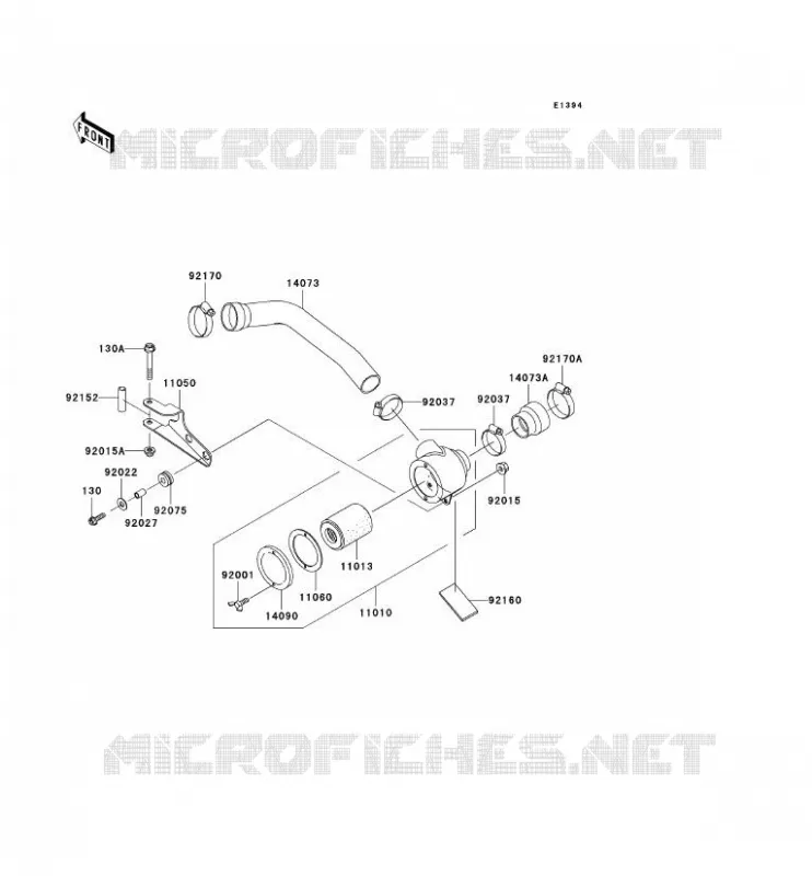 FILTRE A AIR - CONVERTISSEUR Kawasaki SSV 620 no_year MULE 3000  KAF620-G2