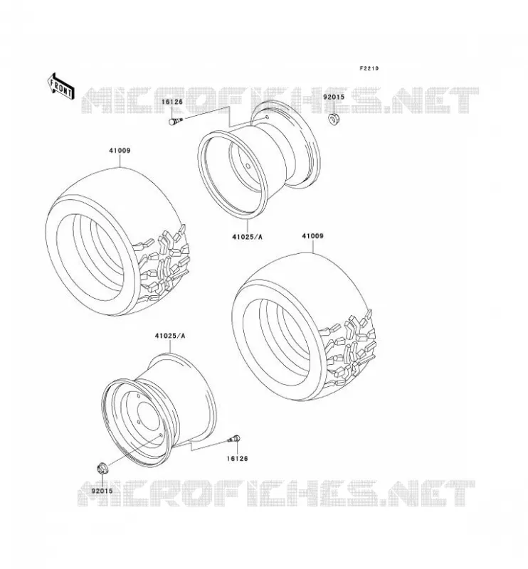 PNEUS Kawasaki SSV 620 2003 MULE 3000  KAF620-G3