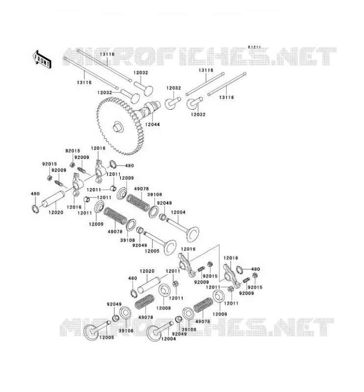 SOUPAPE/ARBRE A CAME Kawasaki SSV 620 2003 MULE 3000  KAF620-G3