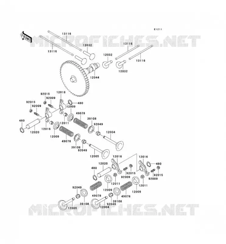 SOUPAPE/ARBRE A CAME Kawasaki SSV 620 no_year MULE 3000  KAF620-G3