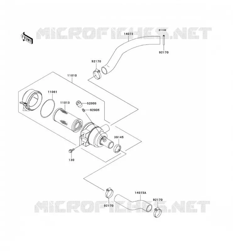 FILTRE A AIR Kawasaki SSV 620 2006 MULE 3000  KAF620G6F