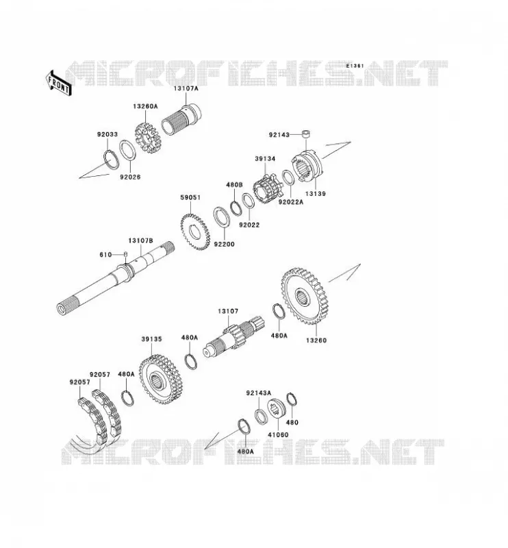 TRANSMISSION Kawasaki SSV 620 2008 MULE 3000  KAF620G8F