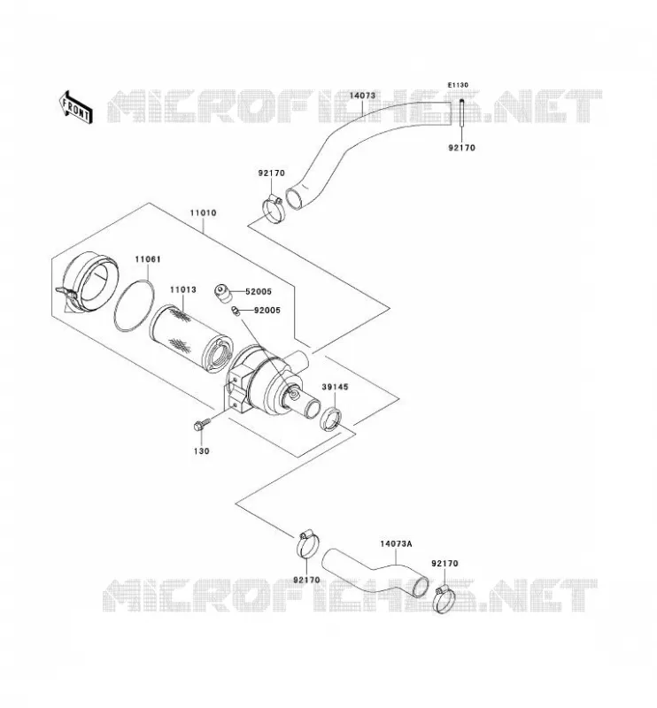 FILTRE A AIR Kawasaki SSV 620 2008 MULE 3000  KAF620G8F