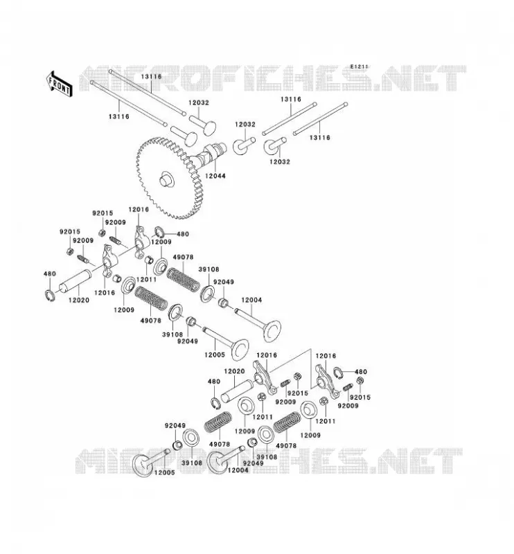 SOUPAPE/ARBRE A CAME Kawasaki SSV 620 no_year MULE 3010 4X4  KAF620-H3