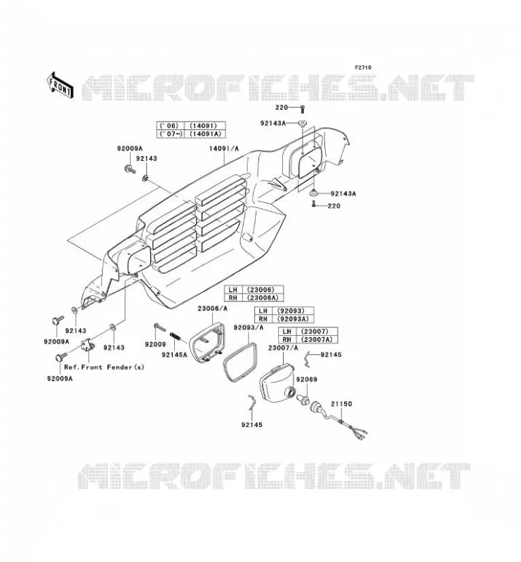 OPTIQUE(S) Kawasaki SSV 620 2006 MULE 3010 4X4  KAF620H6F