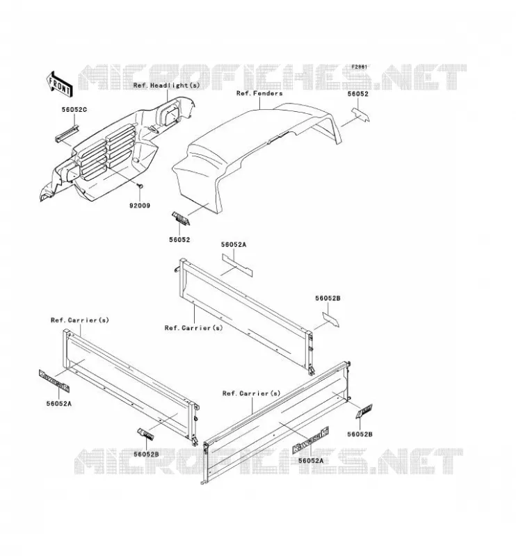 STICKER Kawasaki SSV 620 2006 MULE 3010 4X4  KAF620H6F