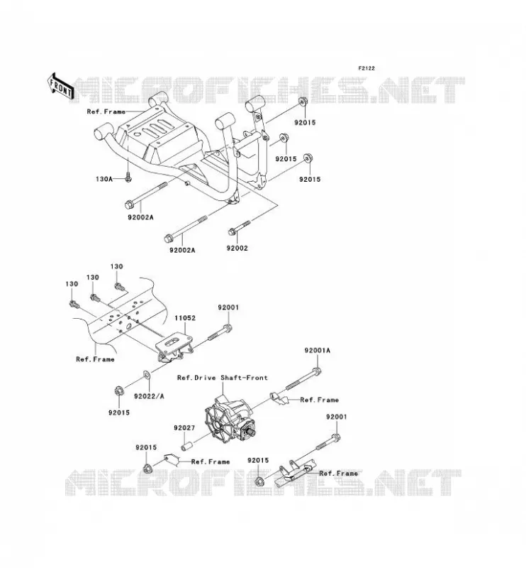 SUPPORT MOTEUR Kawasaki SSV 620 2005 MULE 3010 TRANS 4X4  KAF620-J1