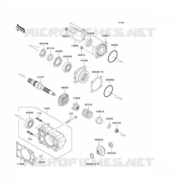 CARDAN Kawasaki SSV 620 2006 MULE 3010 TRANS 4X4  KAF620J6F