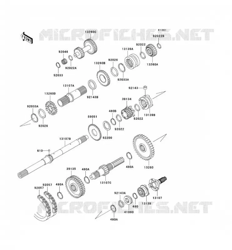 TRANSMISSION Kawasaki SSV 620 2007 MULE 3010 TRANS 4X4  KAF620J7F